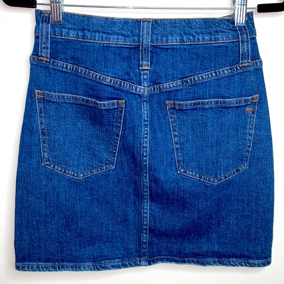Madewell Stretch Denim Straight Mini Skirt in Arroyo Wash - Picture 7 of 7